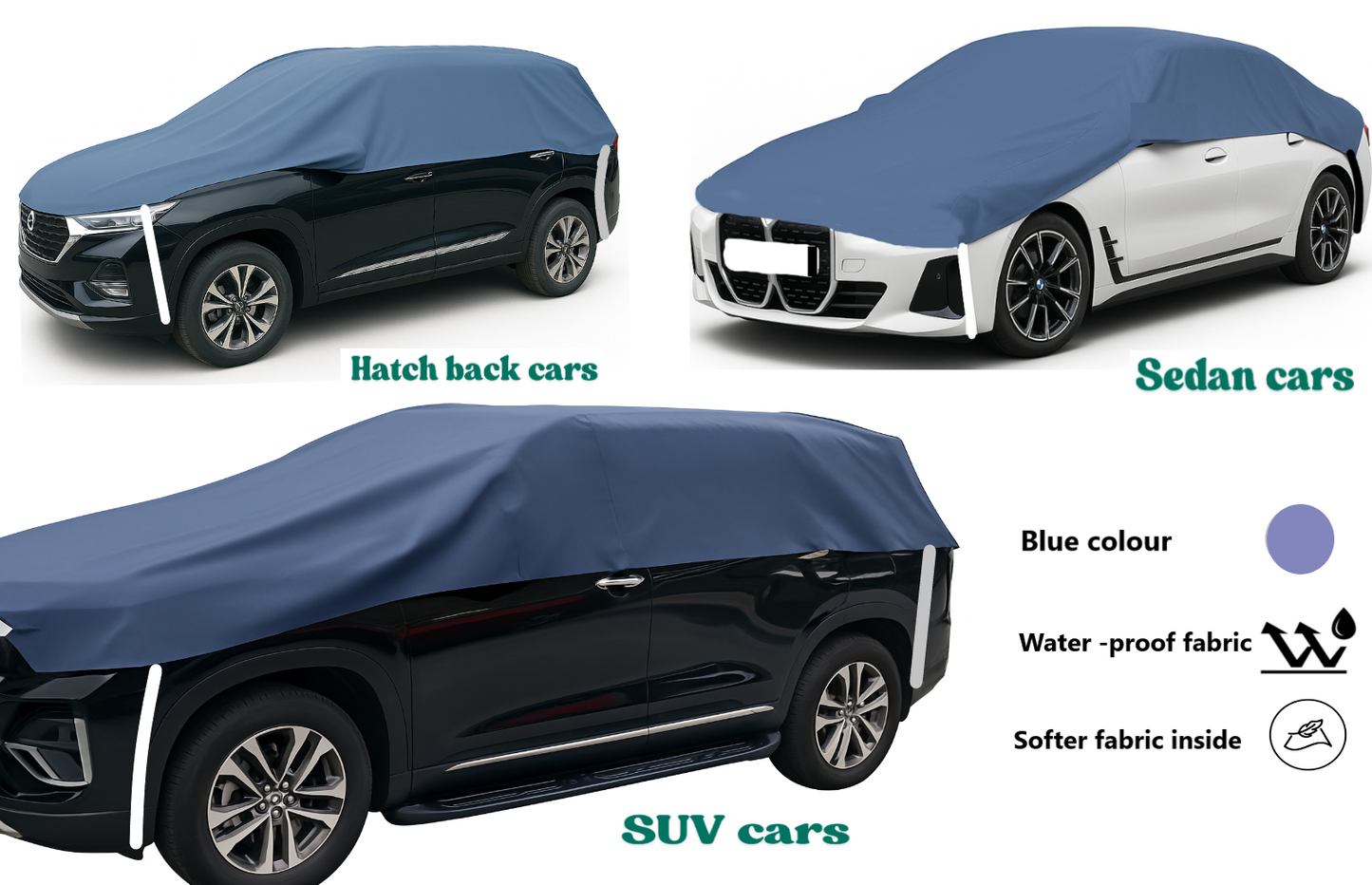 HALF Body Car Cover (Waterproof & Scratch less)
