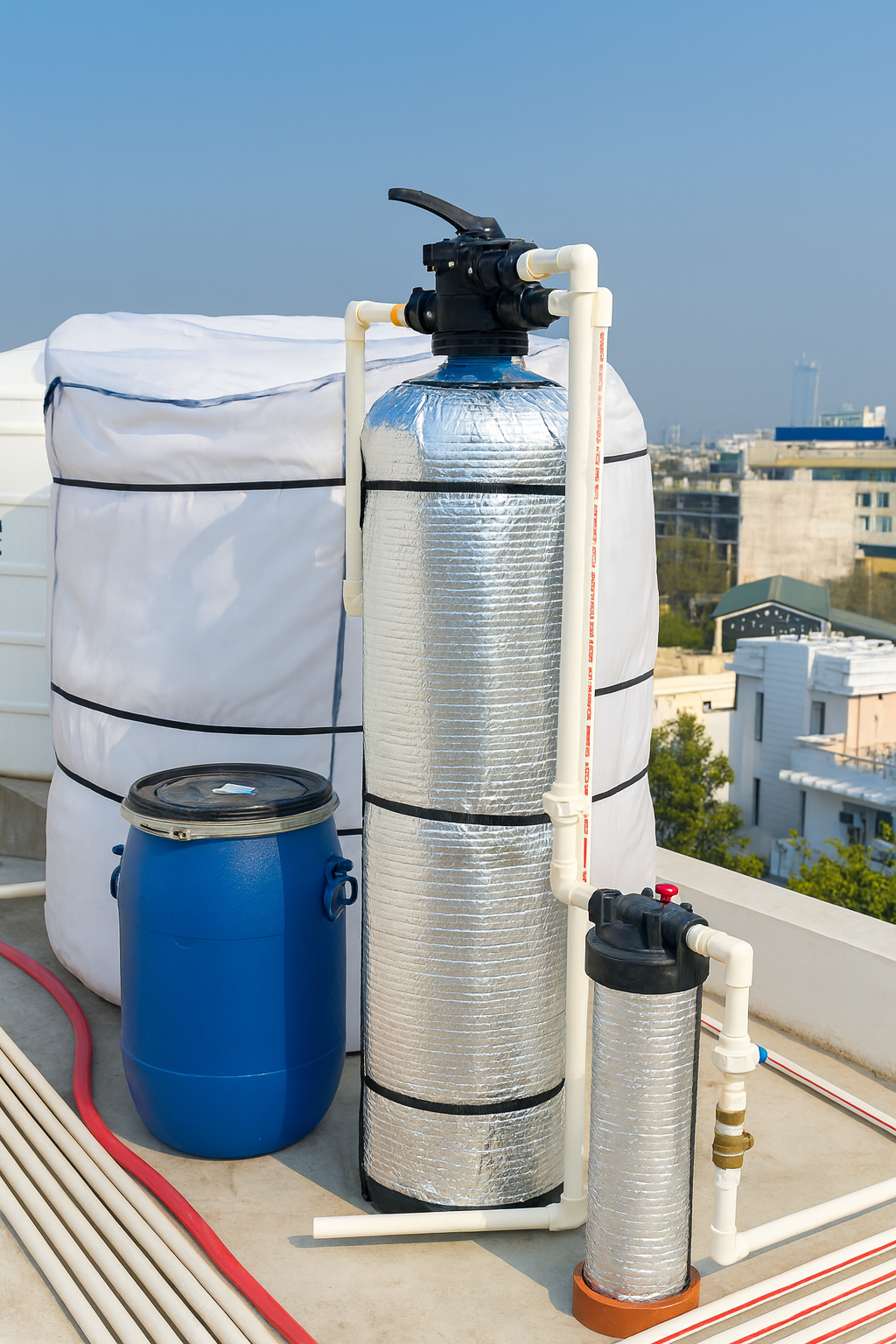 SmartFabrik Water Softener Cover Weather Protection Soft Water Tank Protective Cover