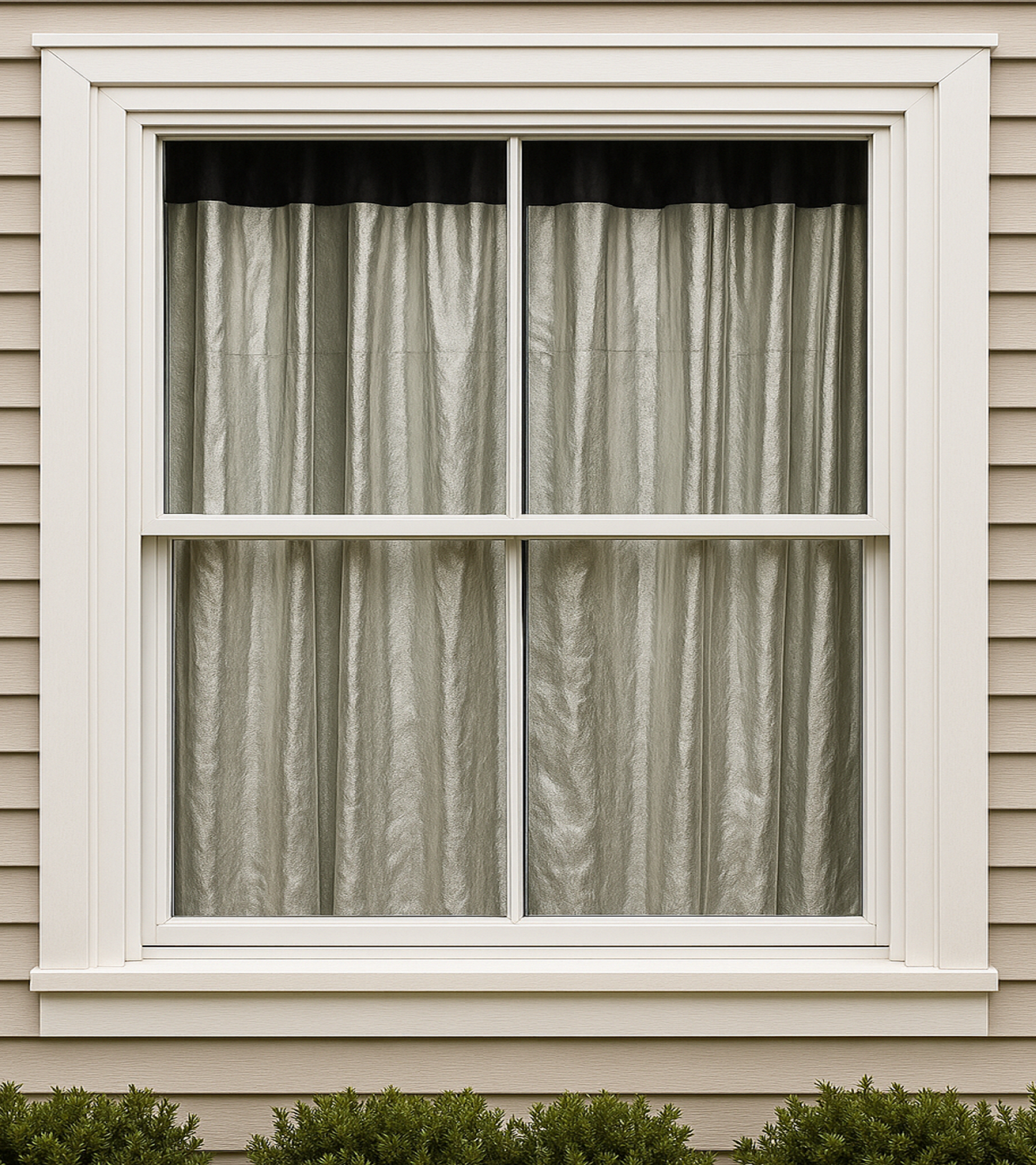 Heat Reflective Curtains for Homes/Offices. 4.5x8 feet Pack of 2 Curtains