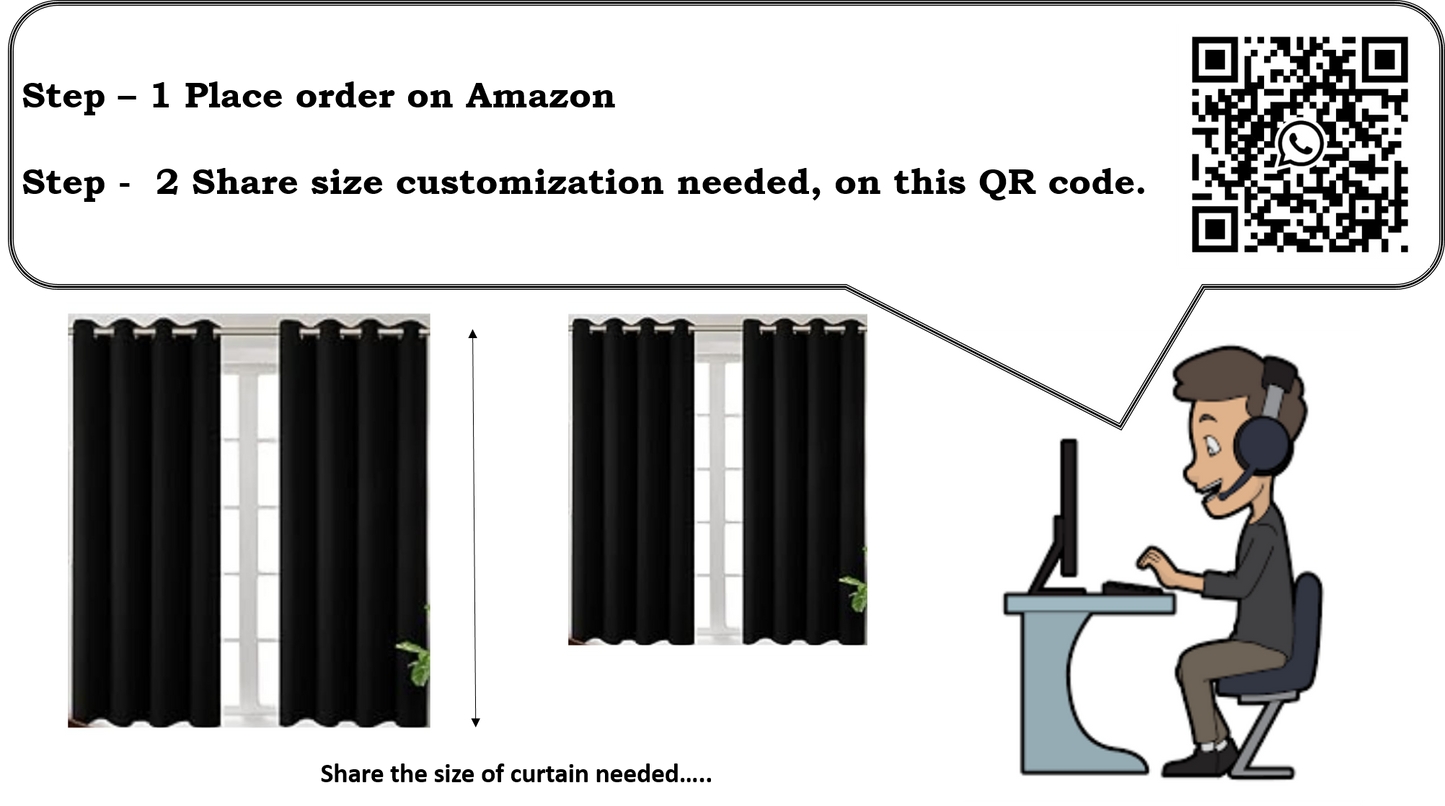Heat Reflective Curtains for Homes/Offices. 4.5x8 feet Pack of 2 Curtains