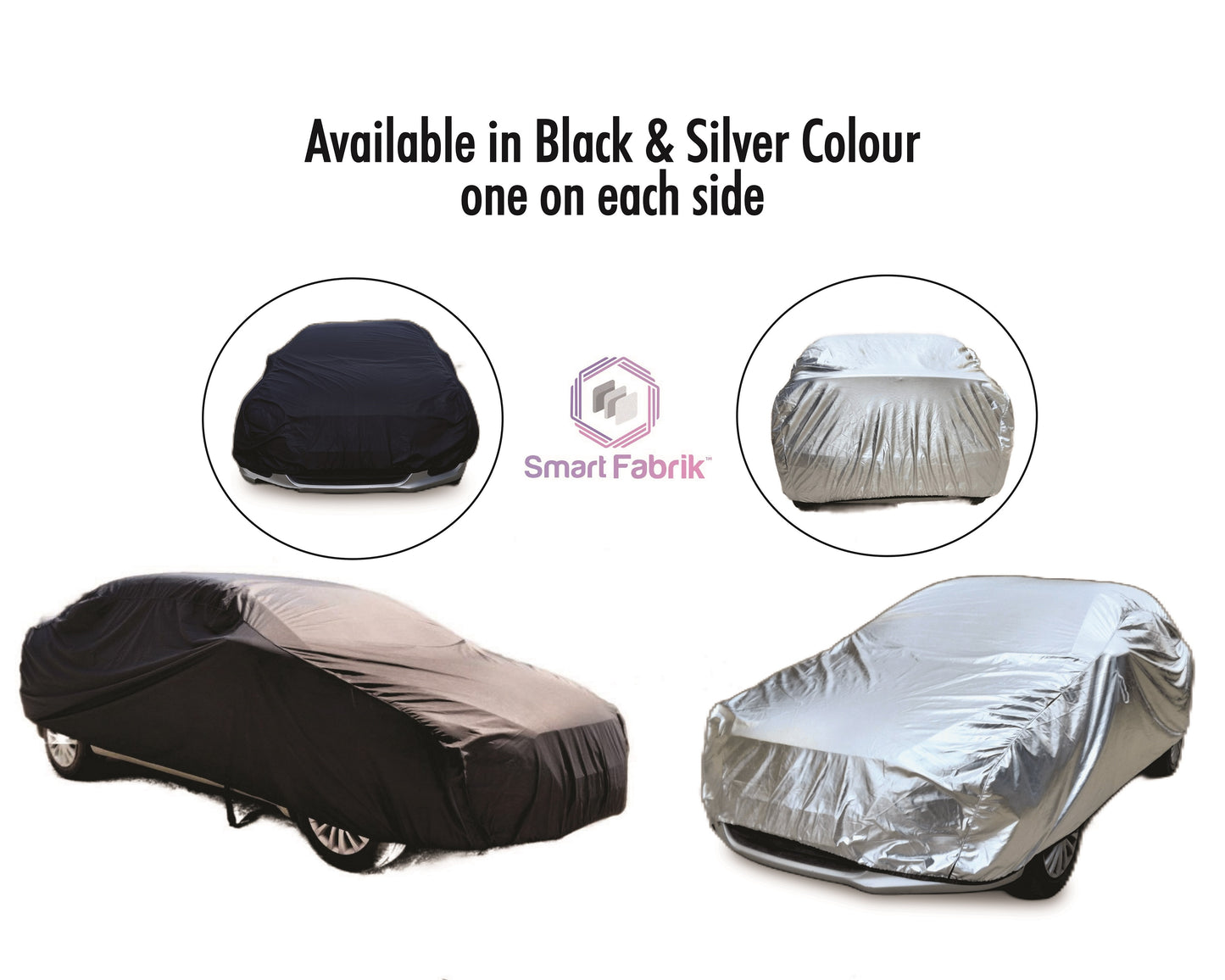 Heat Reflective Car Cover || Full Body Cover-Silver