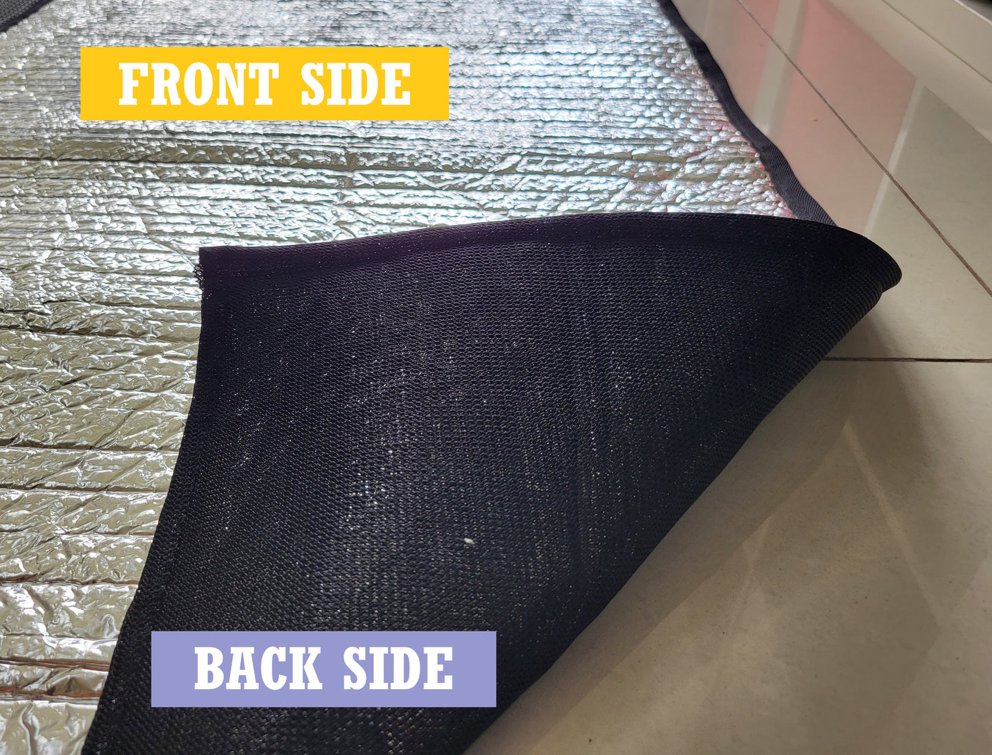 Silver colour Heat Reflective Mat for Terrace/ Roof || Rain, Wind, Dust, Sun Protection (Copy)