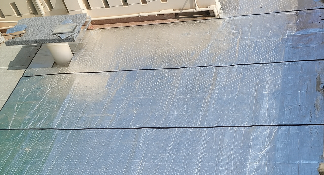 Silver colour Heat Reflective Mat for Terrace/ Roof || Rain, Wind, Dust, Sun Protection (Copy)