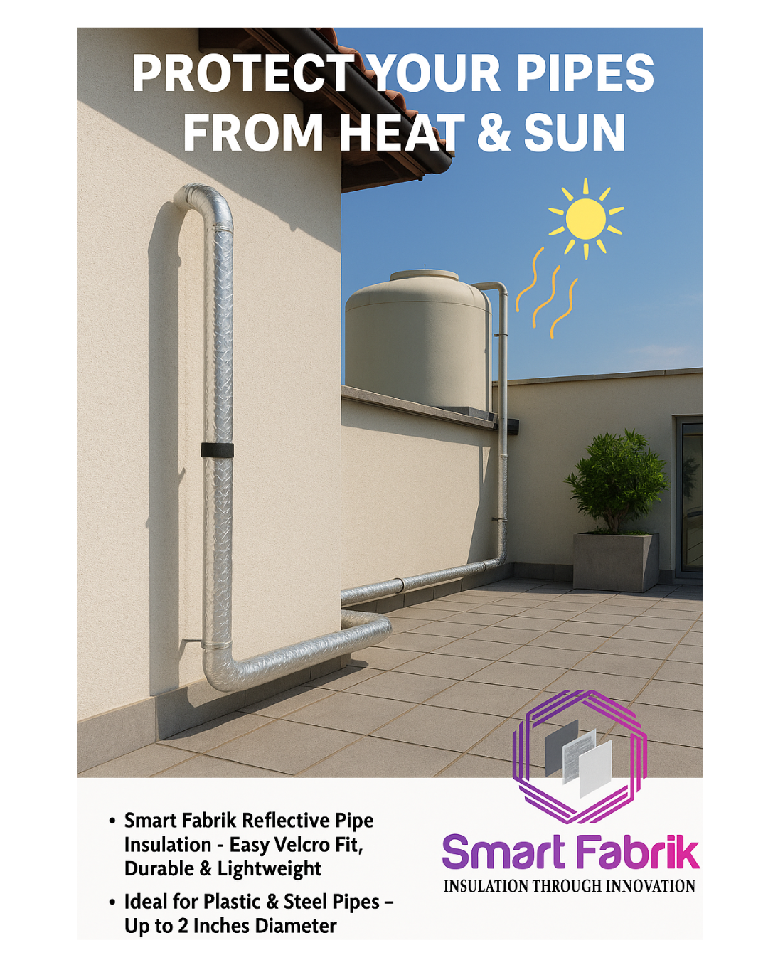 Insulated Cover for Pipes (plastic /  steel pipes)