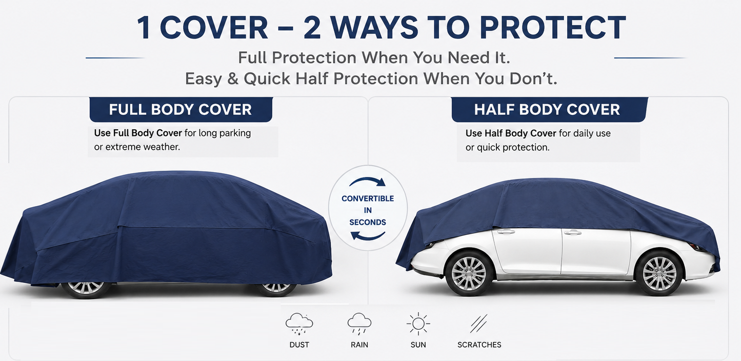 FULL/HALF Body Car Cover (Waterproof & Scratch less)