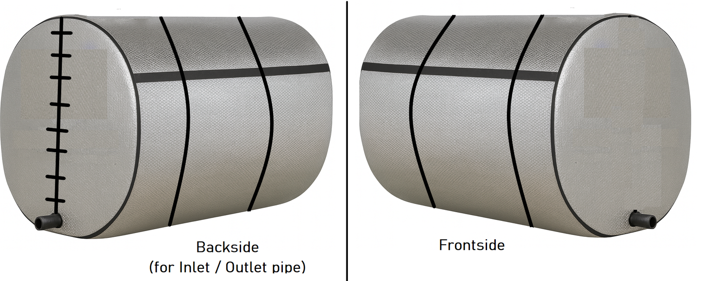 Horizontal Water Tank Cover for Summers & Winters || Insulation Water Tank Cover (1000L / 2000L /3000L/ 5000L)