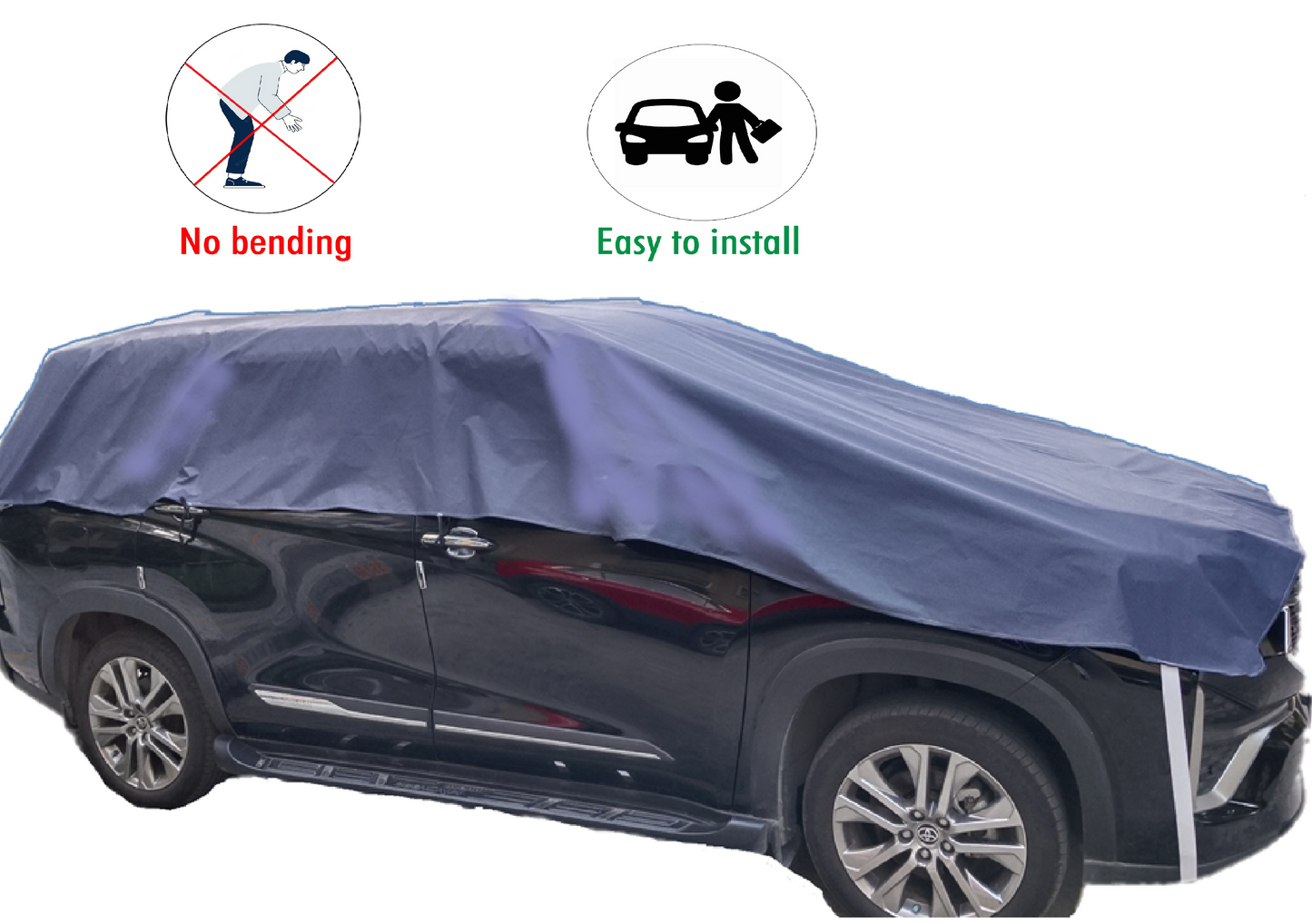 HALF Body Car Cover (Waterproof & Scratch less)