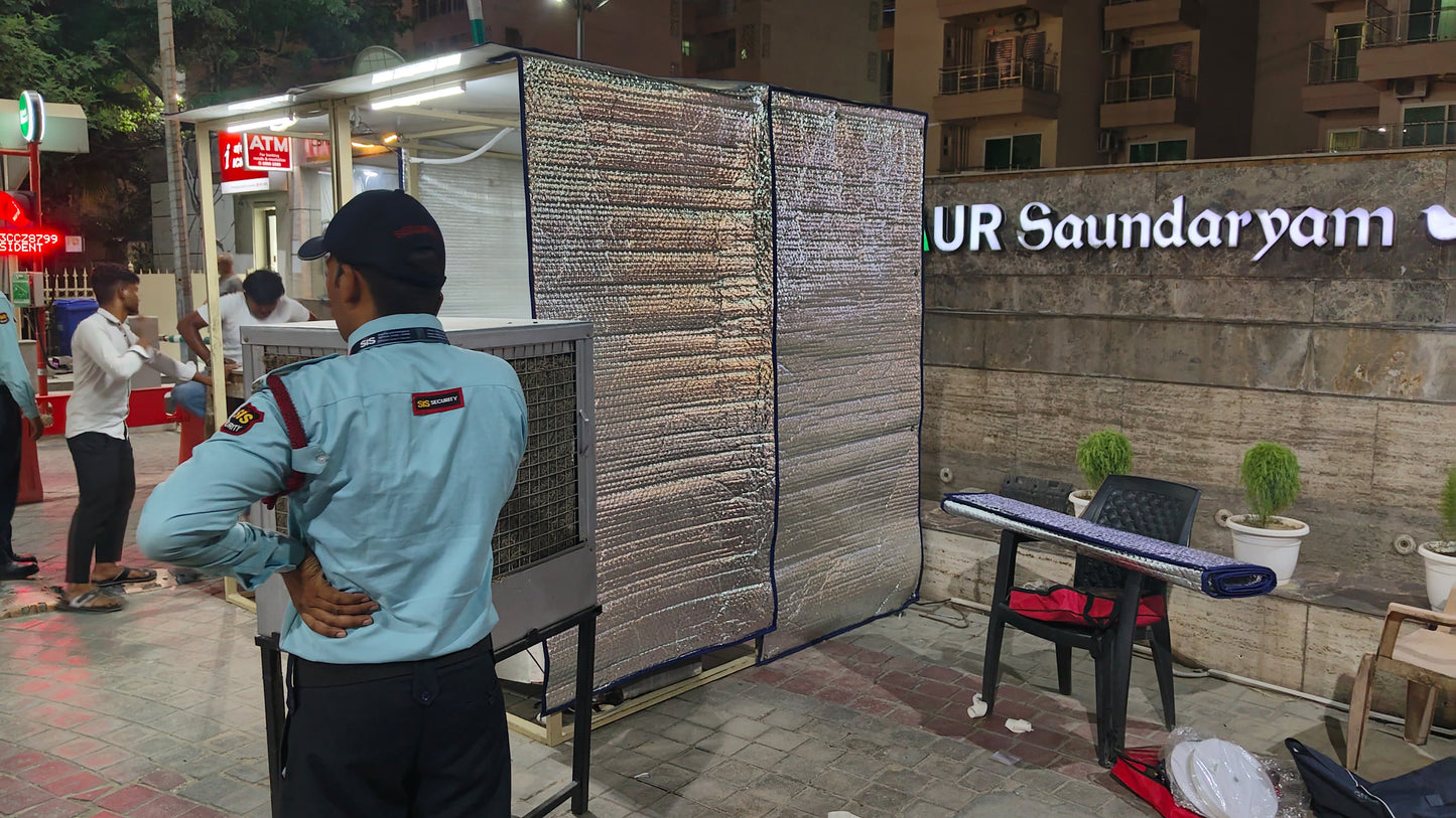 Heat Reflective shade for small house / security room