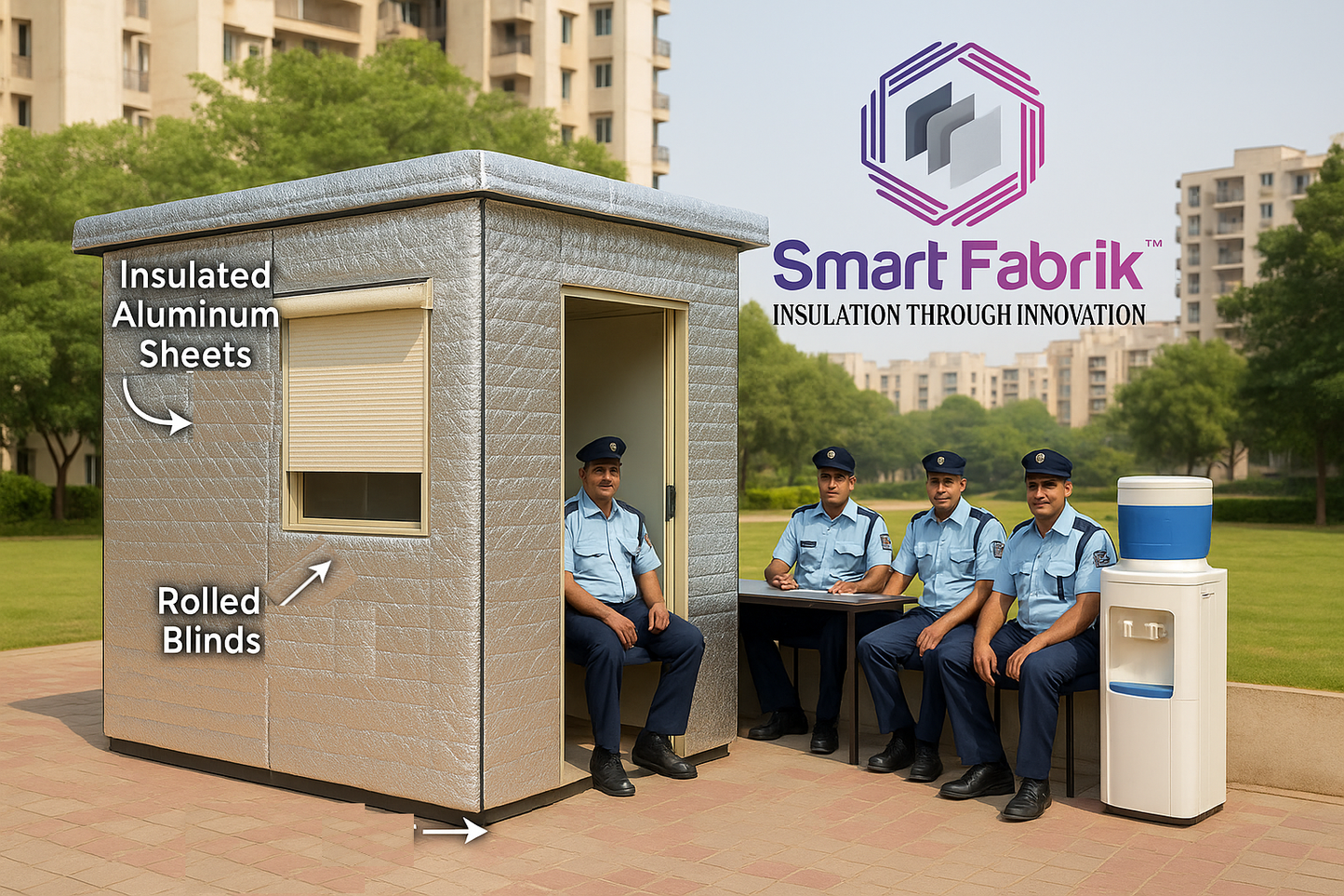 Heat Reflective shade for small house / security room