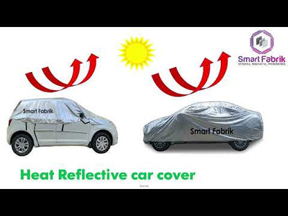 Heat Reflective Car Cover || Half Body-Silver