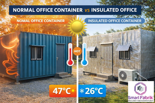 Heat Reflective shade for Container house / security room